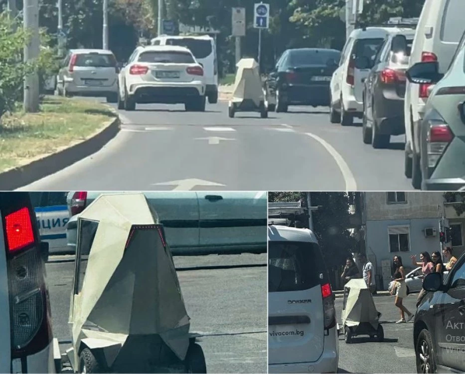 Пловдивският „Cybertruck” с опасни слаломи по булевардите, 