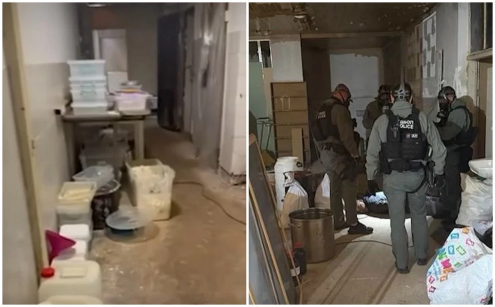Показаха високотехнологичната лаборатория за фентанил, разбита от антимафионите  ВИДЕО