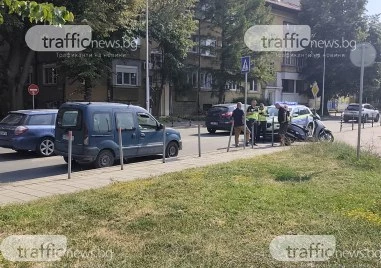 Катастрофа с моторист затрудни движението по бул. „Марица-юг в час пик
