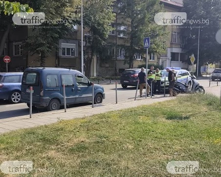 Катастрофа с моторист затрудни движението по бул. „Марица-юг