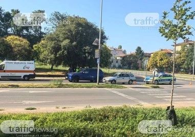 Възрастен велосипедист бе блъснат на пешеходна пътека в Пловдив СНИМКИ