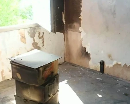 Задържаха мъж за палеж на кметството в Тръстеник