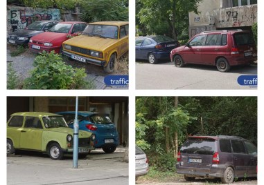 Автомобилно гробище край стадион „Ботев! Коли гният по улиците, докато шофьорите се чудят къде да паркират