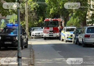 Проблем с ел. табло вдигна пожарната на крак в центъра на Пловдив