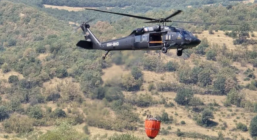 1500 декара гора горят във Врачанско, военен Кугърот Крумово се включи в битката с огъня