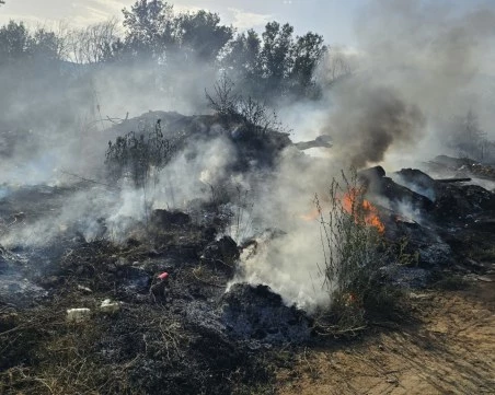 Отново се разгоря пожарът край Рупите