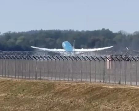Самолет едва не се разби на летище Мюнхен ВИДЕО