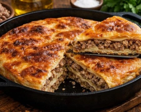 Рецепта за къпана баница с кайма