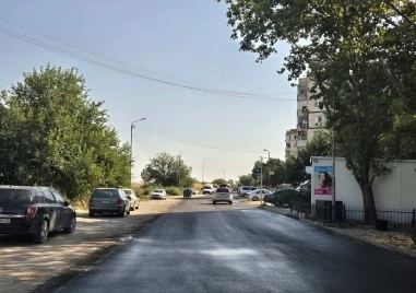 Завърши преасфалтирането на важен пътен участък в район „Източен СНИМКИ