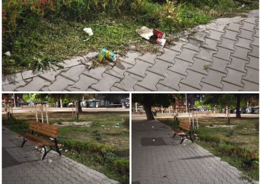 Липсващи кошчета за отпадъци превръщат зоната около Централна гара в сметище