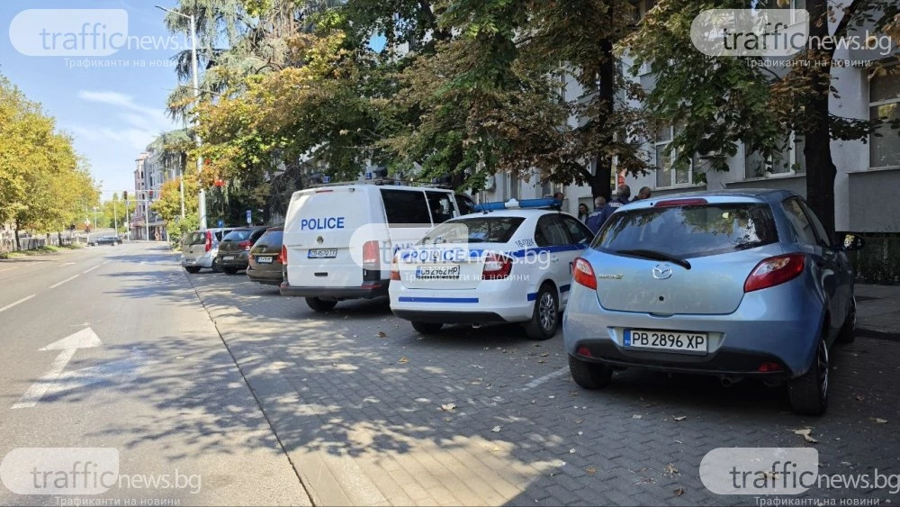Задържаха трима за нощния обир на редица офиси в центъра на Пловдив