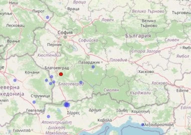 Земетресение край Благоевград
