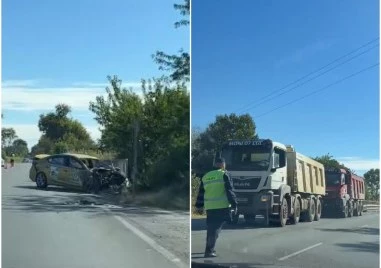 Смъртоносна катастрофа: Такси се заби в тир край Пловдив