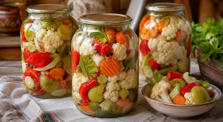 Рецепта за хрупкава и вкусна царска туршия в буркани