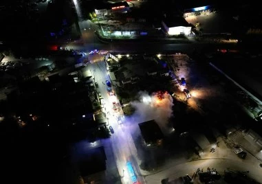 Голям пожар пламна в Коматево