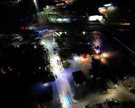 Голям пожар пламна в Коматево