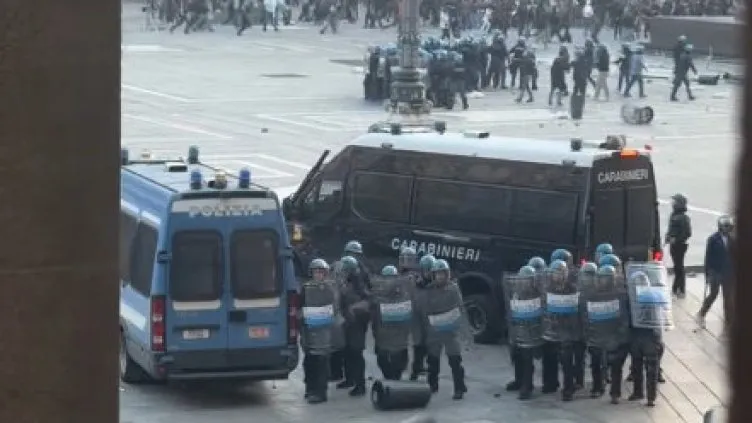 Втори ден сблъсъци между протестиращи и полиция в Милано