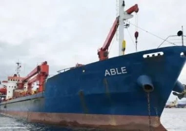 Потъна корабът ABLE, поразен от дрон в българската изключителна икономическа зона